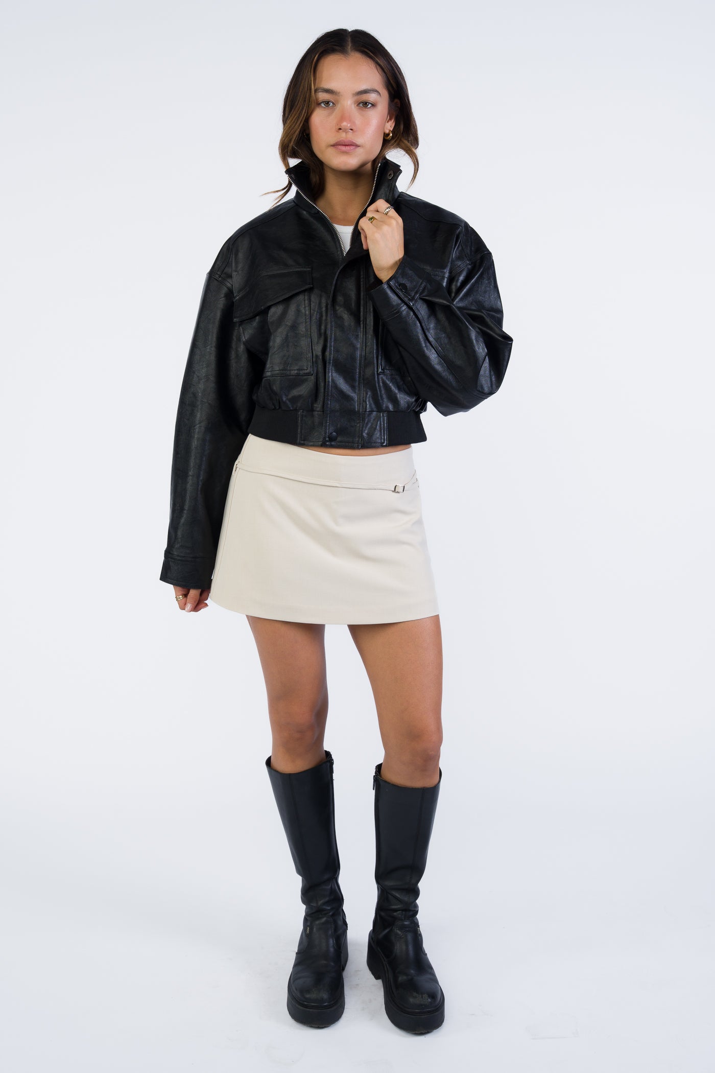 Andie Funnel Neck Jacket