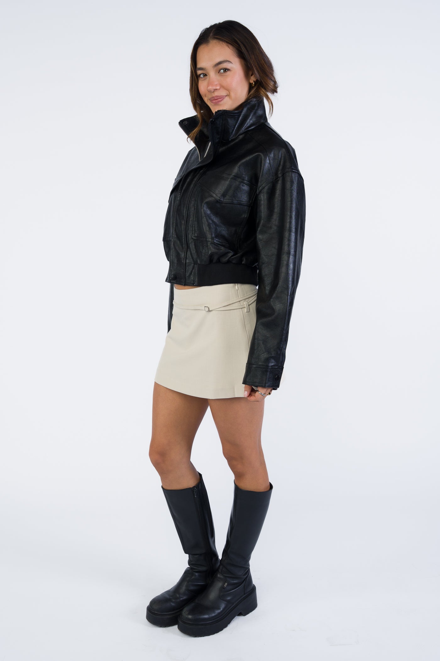 Andie Funnel Neck Jacket