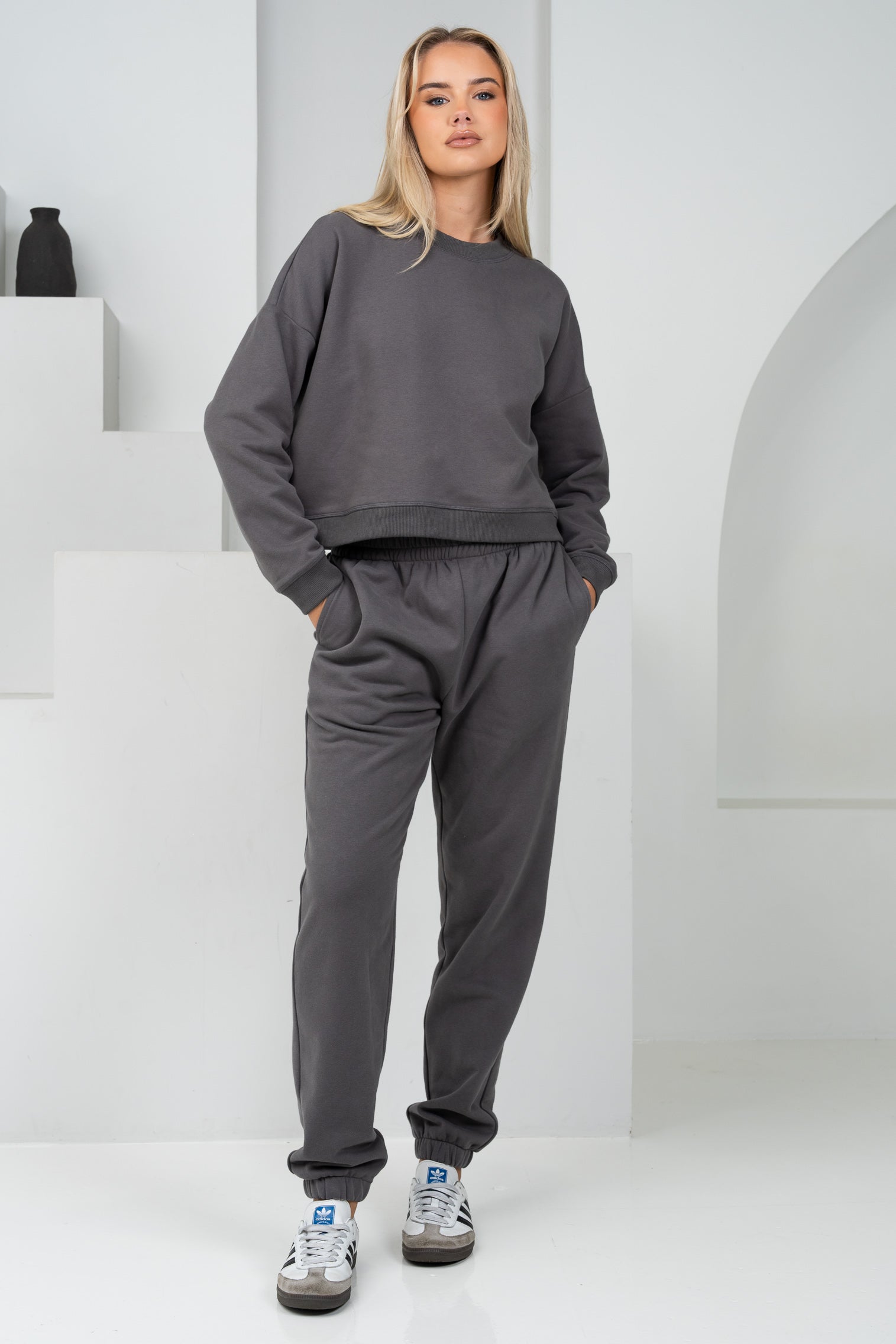 Fleecy French Terry Track Pant