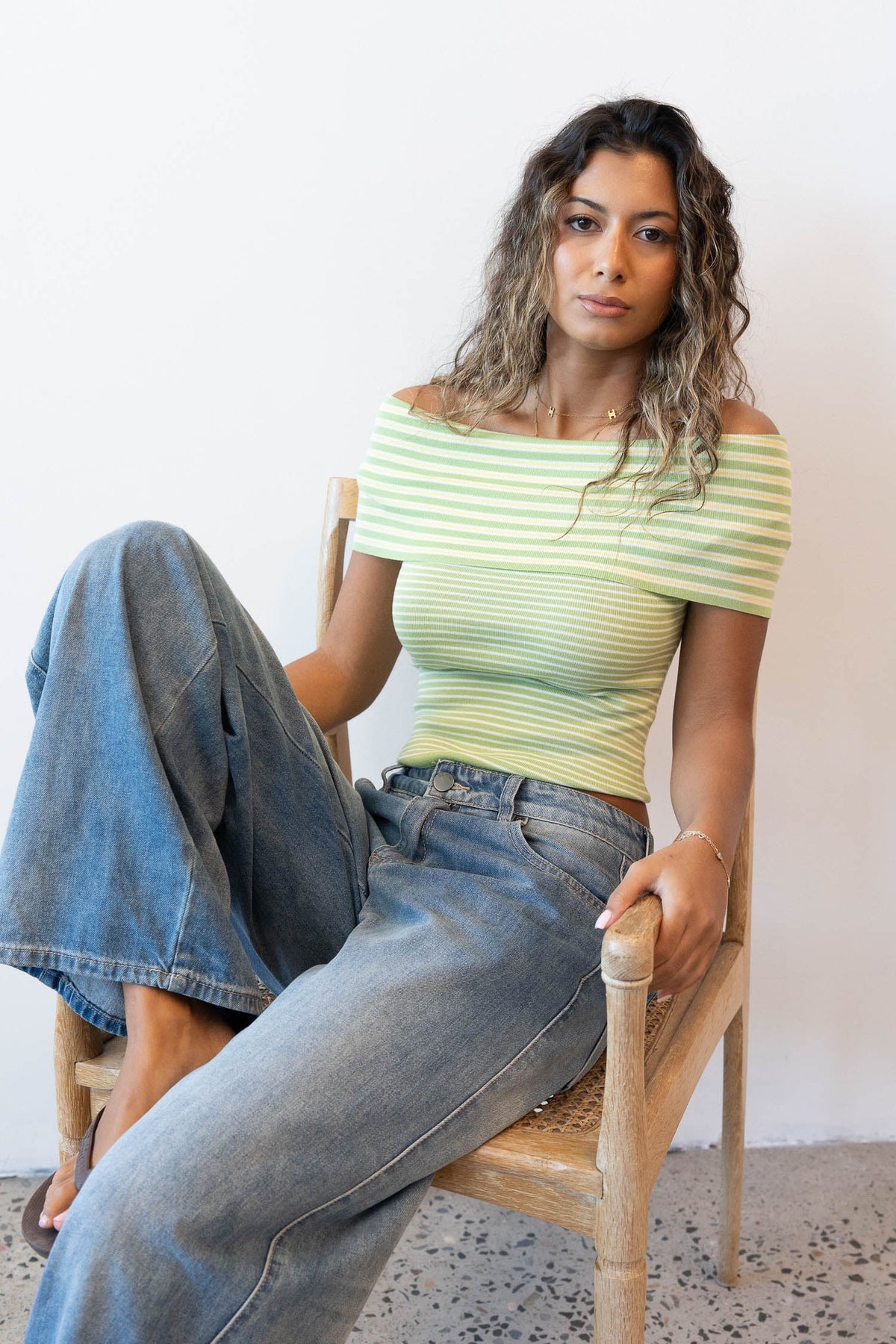 Horizon Off Shoulder Knit Top