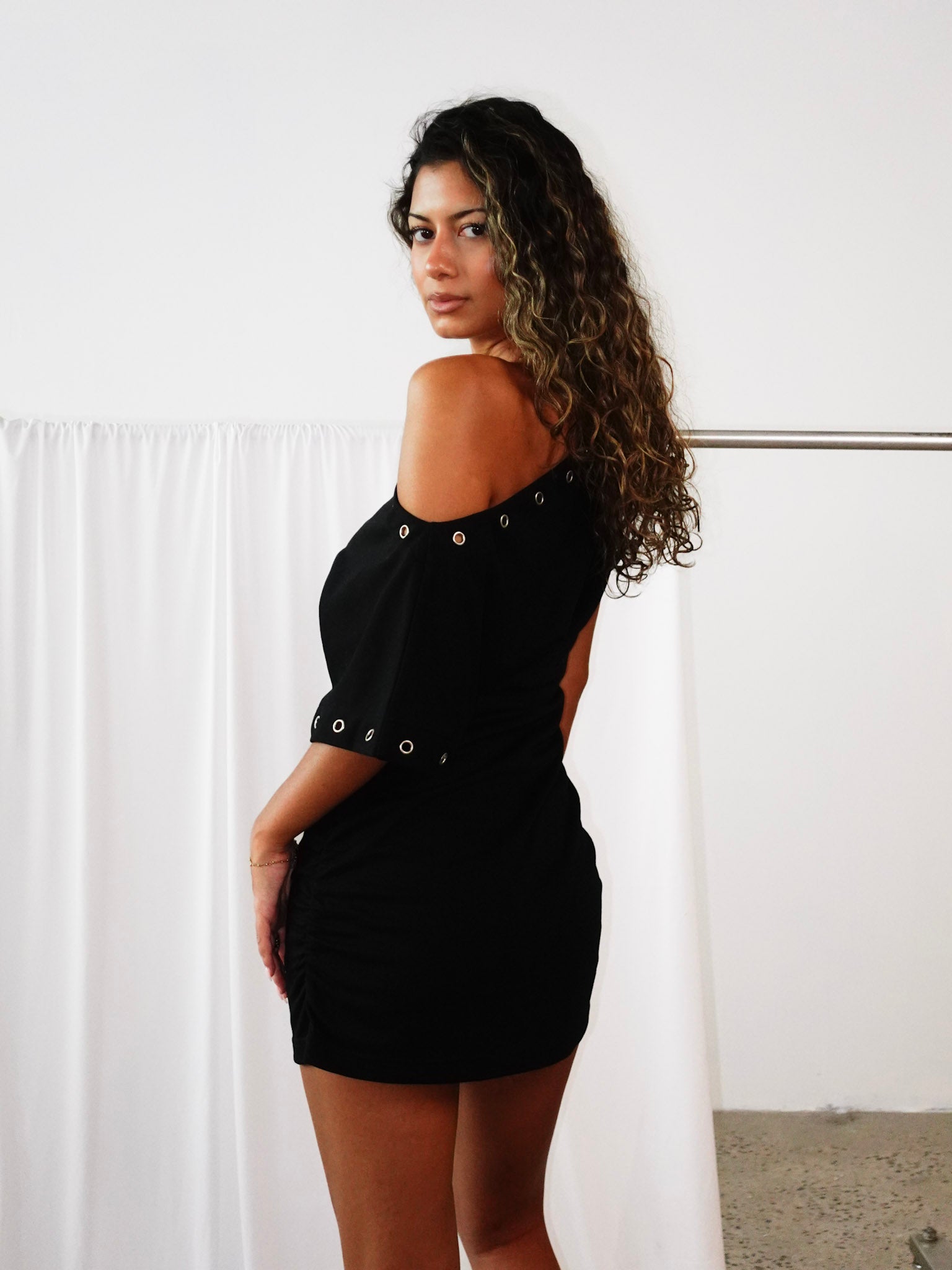 Sky Off Shoulder Dress