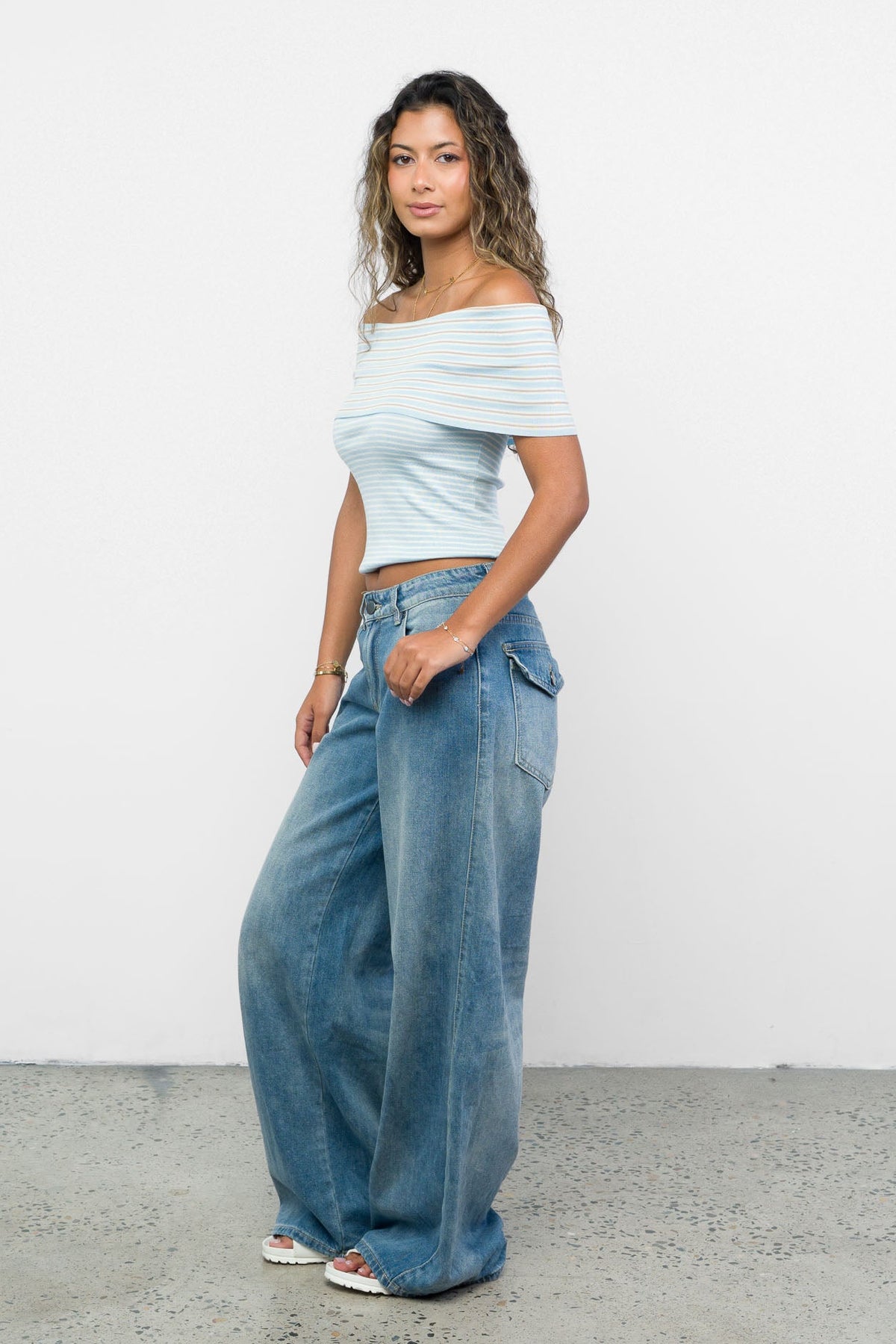Horizon Off Shoulder Knit Top